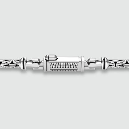 Ramsi - Cavetto Sterling Silver Byzantine Bracelet 3.5mm
