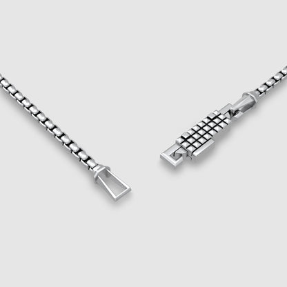 Kamal - Sterling Silver Box Chain Bracelet – 3mm