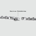 Khaled - Sterling Silver Brutalist Bracelet 6.5mm