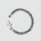 Khaled - Sterling Silver Brutalist Bracelet 6.5mm