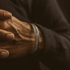Fariq - Oxidised Sterling Silver Bangle 10mm