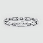 Aqdās - Roman Sterling Silver Chain Link Bracelet 8.5mm