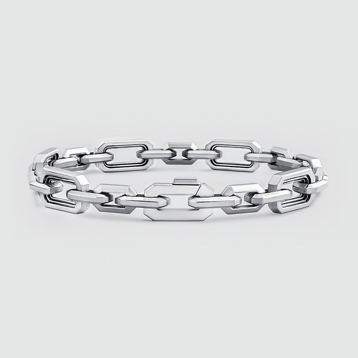 Aqdās - Roman Sterling Silver Chain Link Bracelet 8.5mm