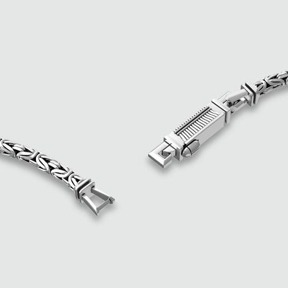 Ramsi - Cavetto Sterling Silver Byzantine Bracelet 3.5mm