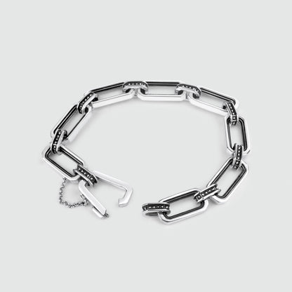 Aqwas - Sterling Silver Chain Link Bracelet 9.5mm