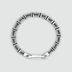 Khaled - Sterling Silver Brutalist Bracelet 6.5mm