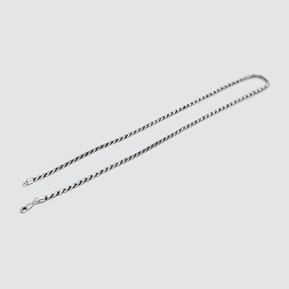 Munir - Sterling Silver Rope Chain Necklace 3mm
