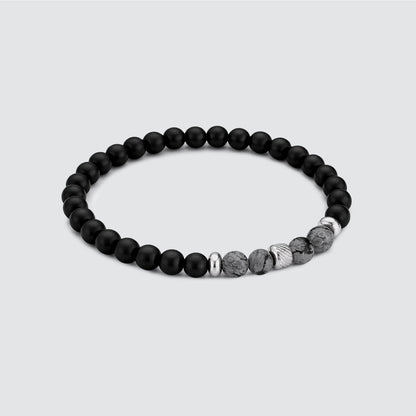 Tawazun – Black Snow Beaded Bracelet 6mm